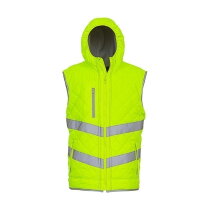 Fluo Kensington Hooded Gilet