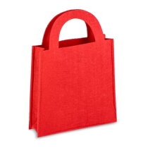 Vilten geschenktasje 15x21cm