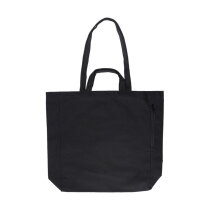Gerecyclede katoenen boodschappentas Bennett zwart