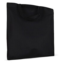 Schoudertas OEKO-TEX® gekleurd kort 140g/m² 38x42 cm