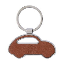 Gerecycled lederen sleutelhanger Joan bruin