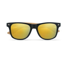 CALIFORNIA TOUCH Zonnebril met bamboe frame geel