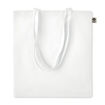 Boodschappentas van organisch katoen wit
