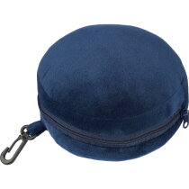 Polyester reiskussen Leontine blauw