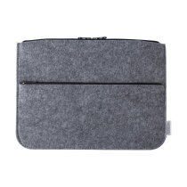 rPET vilten laptophoes Emilia grijs