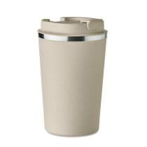 YES Dubbelwandige drinkbeker 35 cl. beige