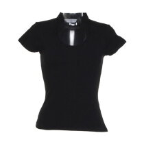 Corporate Top Keyhole Neck