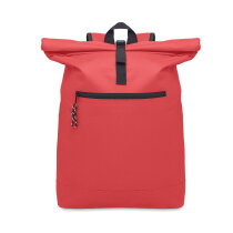 IRAE 600D polyester rolltop rugzak rood