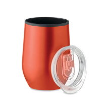 SHIN CHAN Dubbelwandige reisbeker 350 ml rood