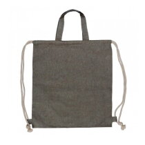 Drawstring rugzak gerecycled katoen 38x42cm