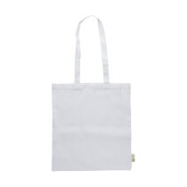 Gerecyclede katoenen boodschappentas (120 gsm) Cassiopeia wit