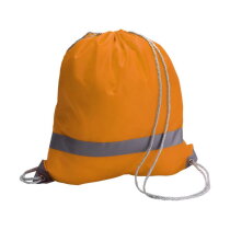 Polyester (190T) trekkoord rugzak Sylvie oranje