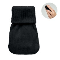 WARMMUFF Handwarmer gebreid polyester Zwart