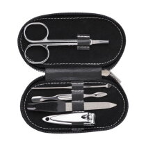 PVC etui met manicureset Blake zwart