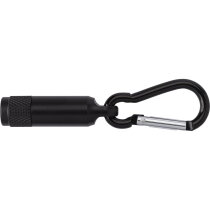 Aluminium mini-zaklamp met karabijnhaak Stacy bedrukken