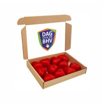 Verzenddoosje hartjes bonbons 265 gram