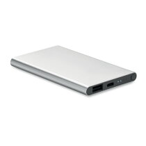 POWERFLAT C 4000 mAh Power Bank Type C mat zilver
