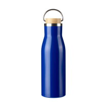 Gerecycled roestvrijstalen fles Aline blauw