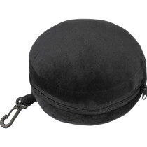 Polyester reiskussen Leontine zwart