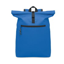 IRAE 600D polyester rolltop rugzak royal blauw