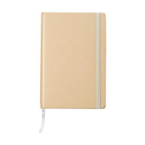 Gerecycled papieren notitieboek (A5) Gianni wit