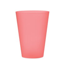 FESTA Herbruikbare event beker 300ml Transparant Rood