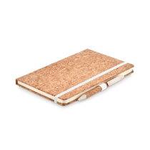 Bamboe A5 notitieboek met balpen beige