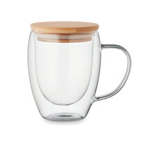 TYRAL Dubbelwandige borosilicaat mok transparant