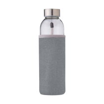 Glazen fles (500 ml) Nika grijs