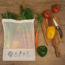 Katoenen fruit- en groentetasje ecru