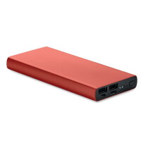 POWERFLAT 8 C 10000 mAh powerbank Bordeaux