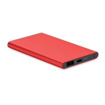 POWERFLAT C 4000 mAh Power Bank Type C rood