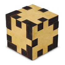 Houten kubus puzzel