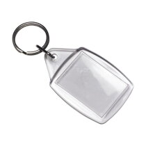 Kunststof sleutelhanger Leo neutraal