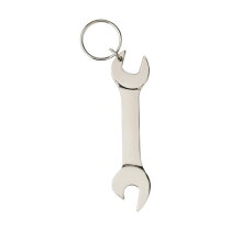 Metalen sleutelhanger Gideon zilver