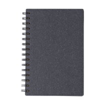 Gerecycled kartonnen notitieboekje Caleb zwart