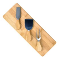 3-delige bamboe kaasmessenset
