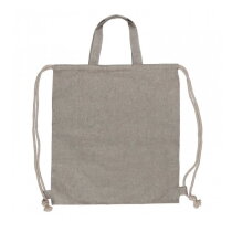 Drawstring rugzak gerecycled katoen 38x42cm