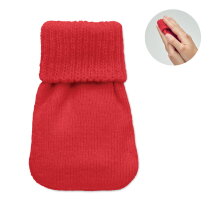 WARMMUFF Handwarmer gebreid polyester Rood