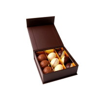 Geschenkdoos met 9 bonbon paaseitjes