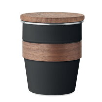WALNUT Enkelwandige beker 350ml Zwart