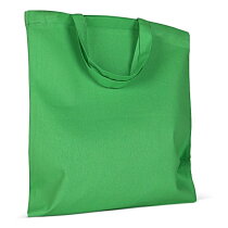 Schoudertas OEKO-TEX® gekleurd kort 140g/m² 38x42 cm
