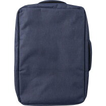 rPET polyester (300D) laptoptas Eulalia blauw