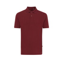 Iqoniq Yosemite gerecycled katoen pique polo, burgundy