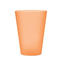 FESTA Herbruikbare event beker 300ml Transparant Oranje