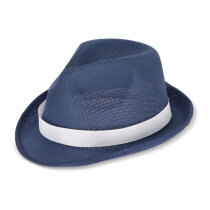 Polyester hoed met band