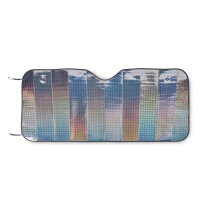 CARRSHADE Opvouwbaar zonnescherm mat zilver