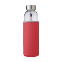 Glazen fles (500 ml) Nika rood