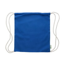 Gerecyclede katoenen trekkoordtas Joy blauw