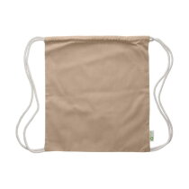 Gerecyclede katoenen trekkoordtas Joy khaki (écru)